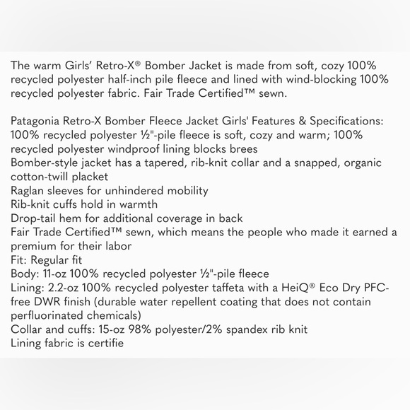 Patagonia RetroX Fleece/Sherpa Bomber Jacket - Picture 6 of 6